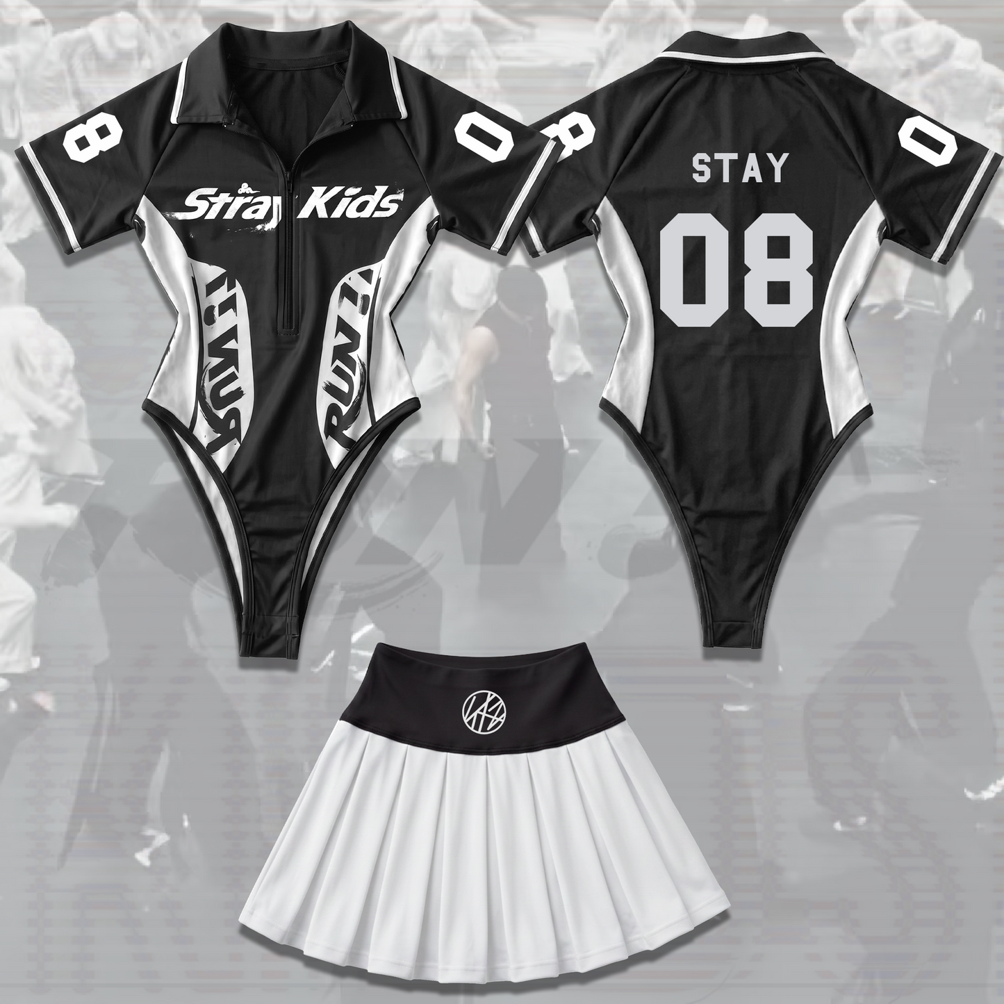 Relentless Run It Stray Kids World Tour Full Jersey Bodysuit Set Gift For Fans