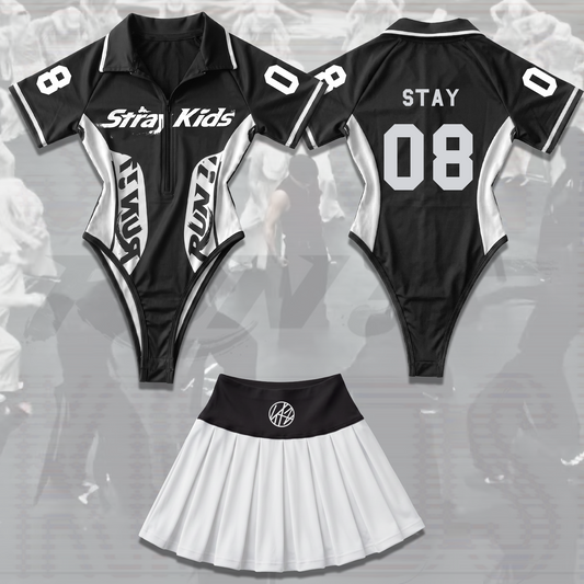 Relentless Run It Stray Kids World Tour Full Jersey Bodysuit Set Gift For Fans