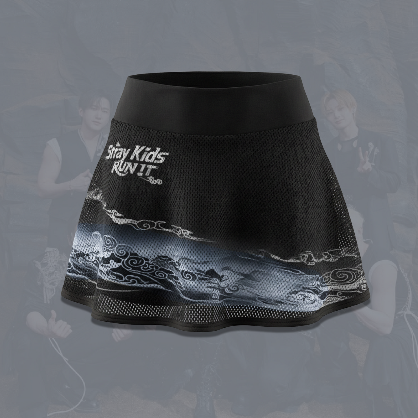 Streetwear Stray Kids Run It World Tour Off Shoulder Mesh Gift For Fans