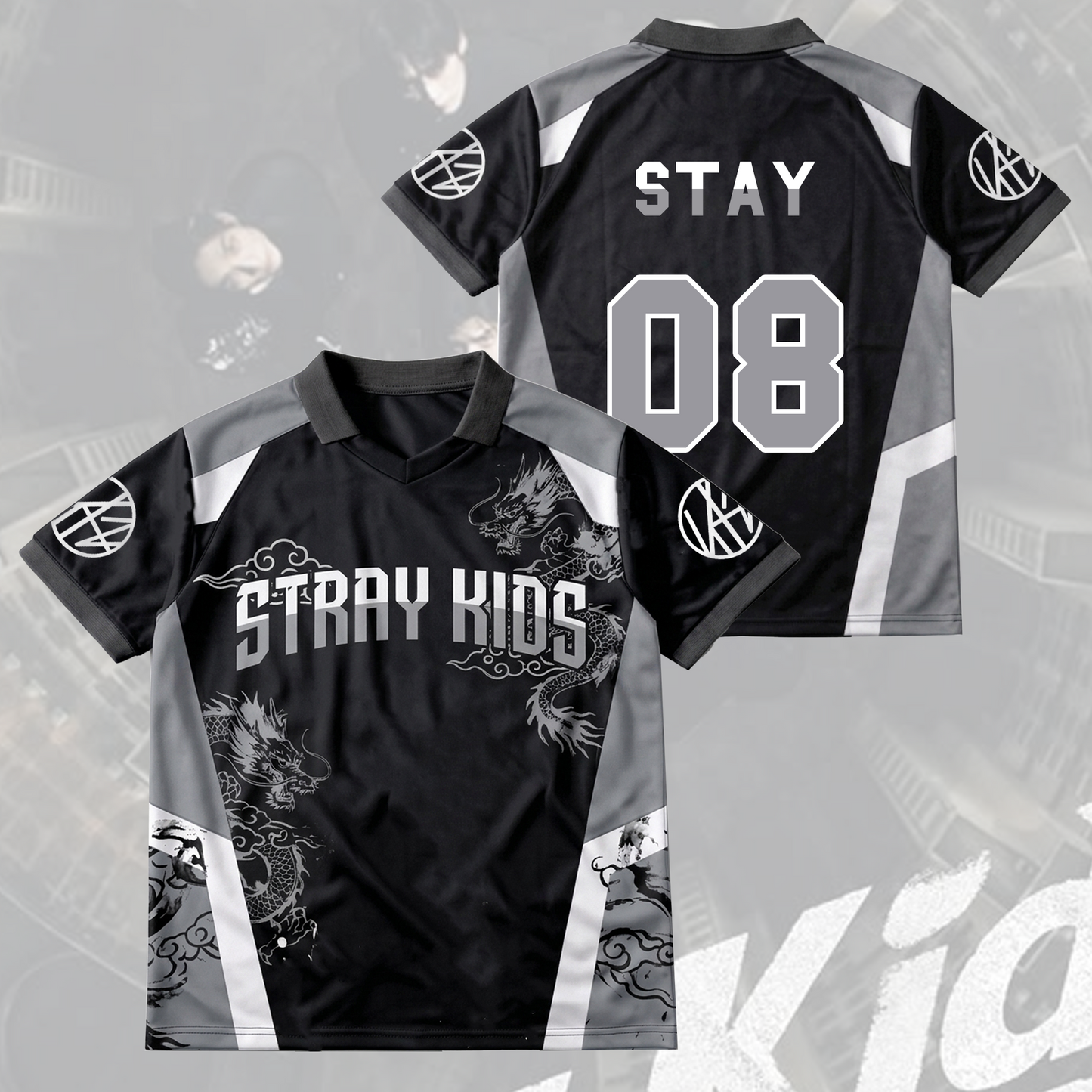 Stray Kids Visual Run It World Tour Winged Neck Baseball Shirt Gift For Fans