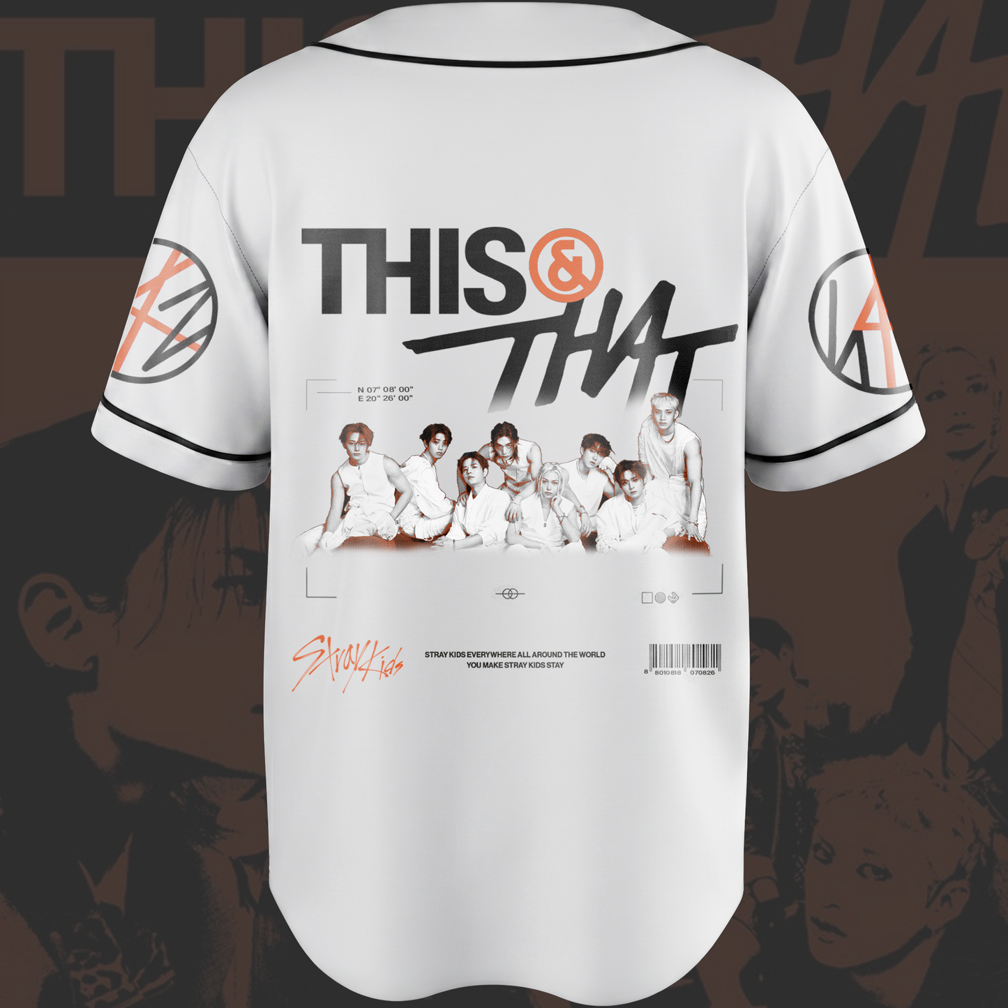Retro Stray Kids This That Album Mesh Baseball Jersey Street Wear Gift For Fans