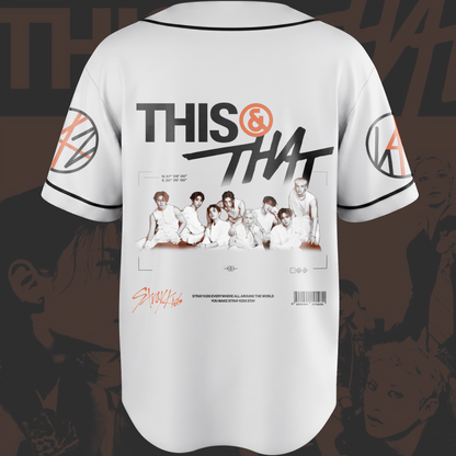 Retro Stray Kids This That Album Mesh Baseball Jersey Street Wear Gift For Fans
