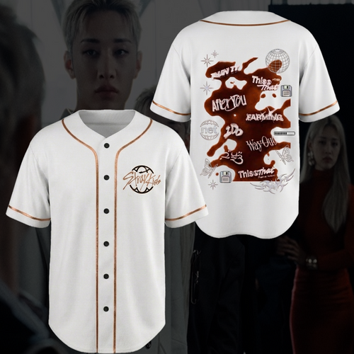 Stray Kids This That Album Track List Baseball Jersey  Fan Edition
