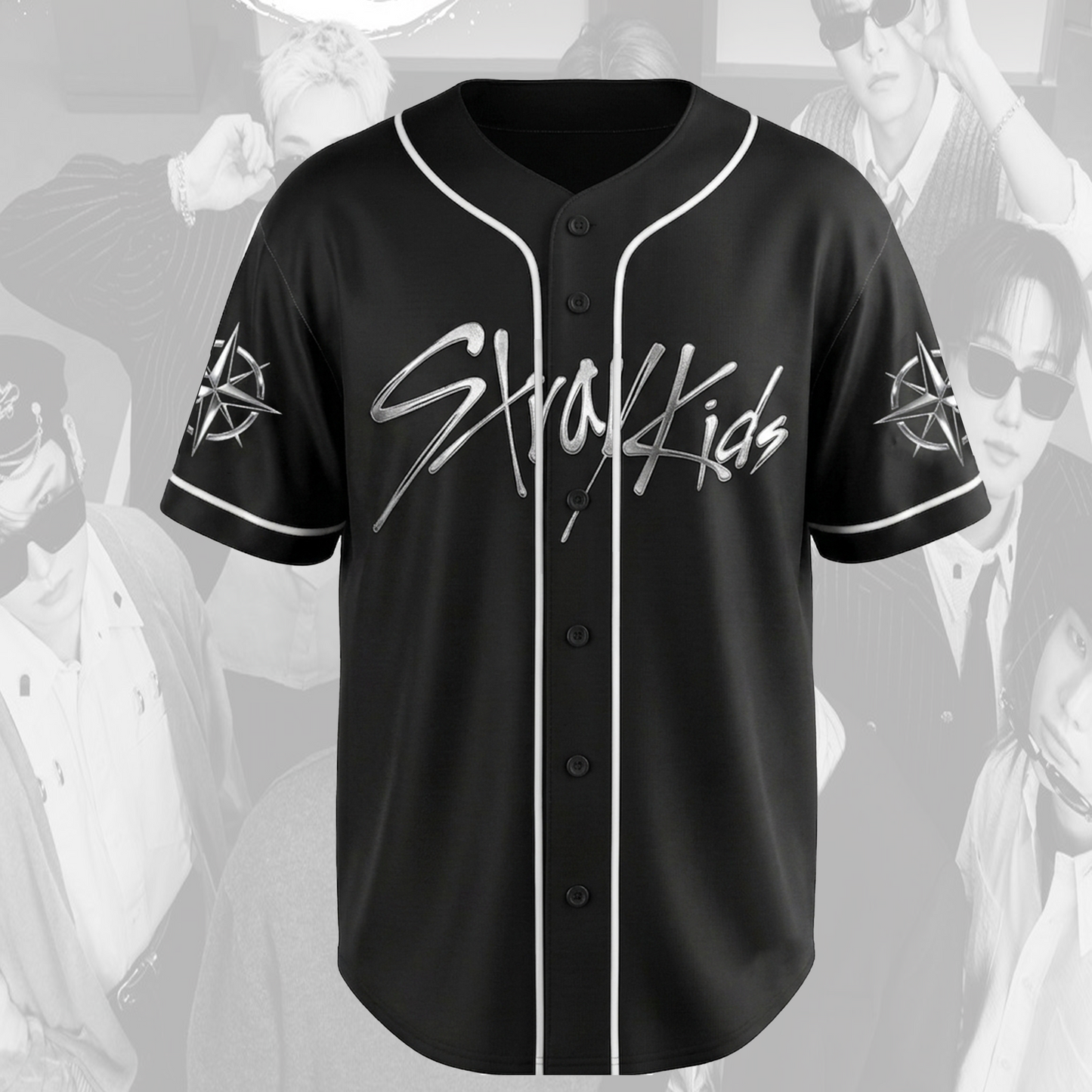 Stylish Stray Kids Run It World Tour Baseball Jersey Fan Edition