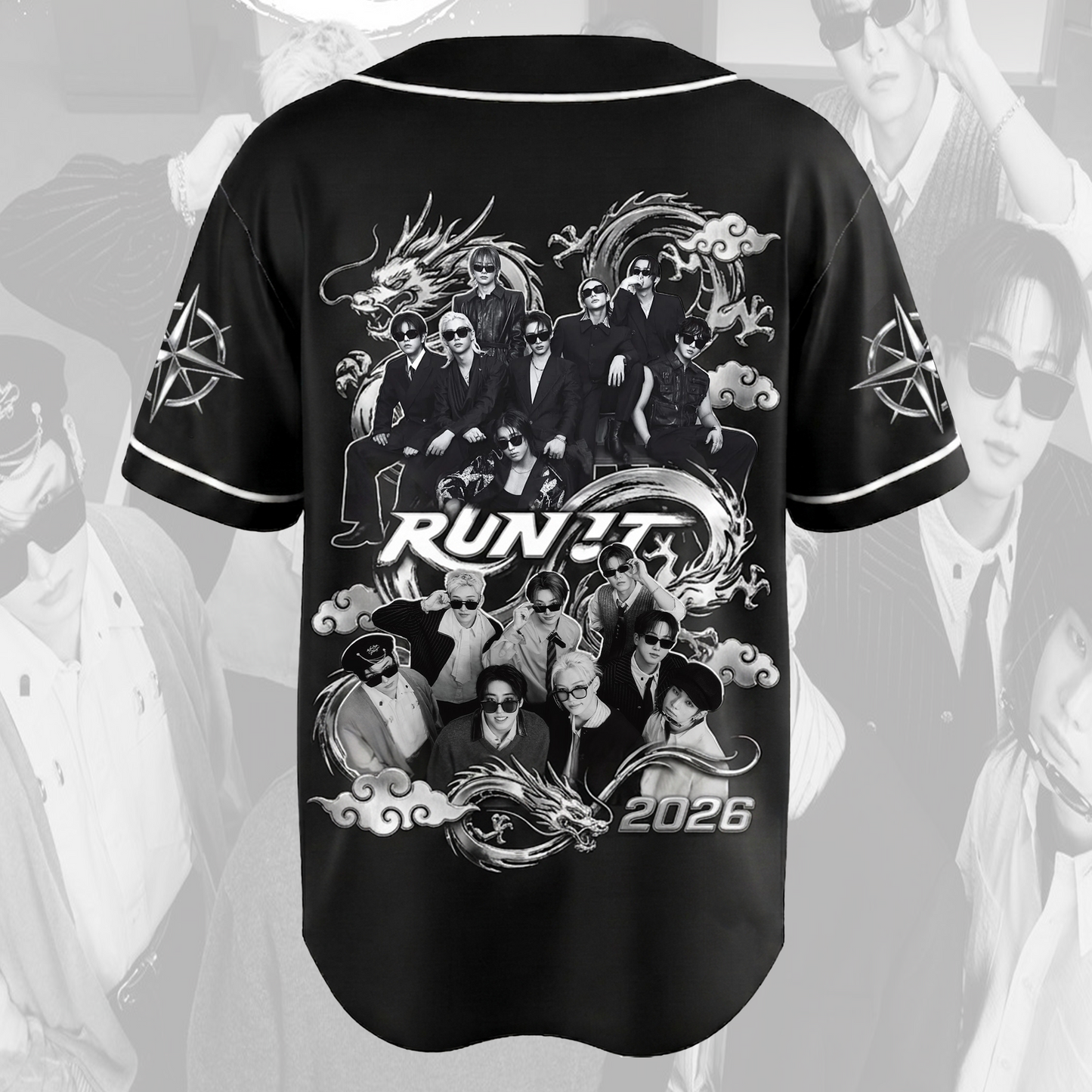 Stylish Stray Kids Run It World Tour Baseball Jersey Fan Edition