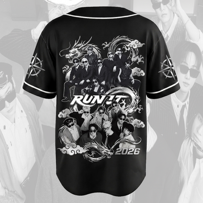 Stylish Stray Kids Run It World Tour Baseball Jersey Fan Edition