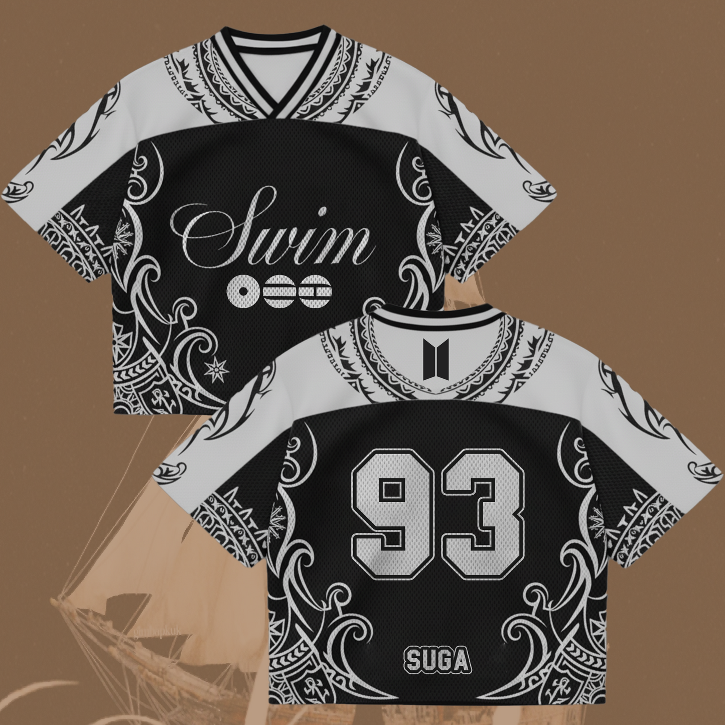 Swim Arirang Album Mixed Mesh Jersey Gifts For Fans