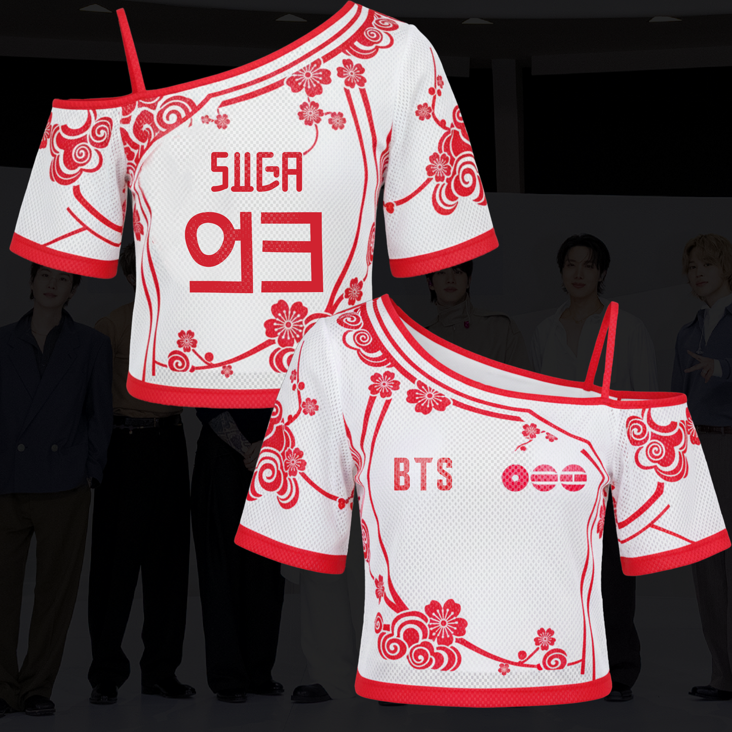 BTS Heritage Journey World Tour Off Shoulder Mesh Gift For Fans