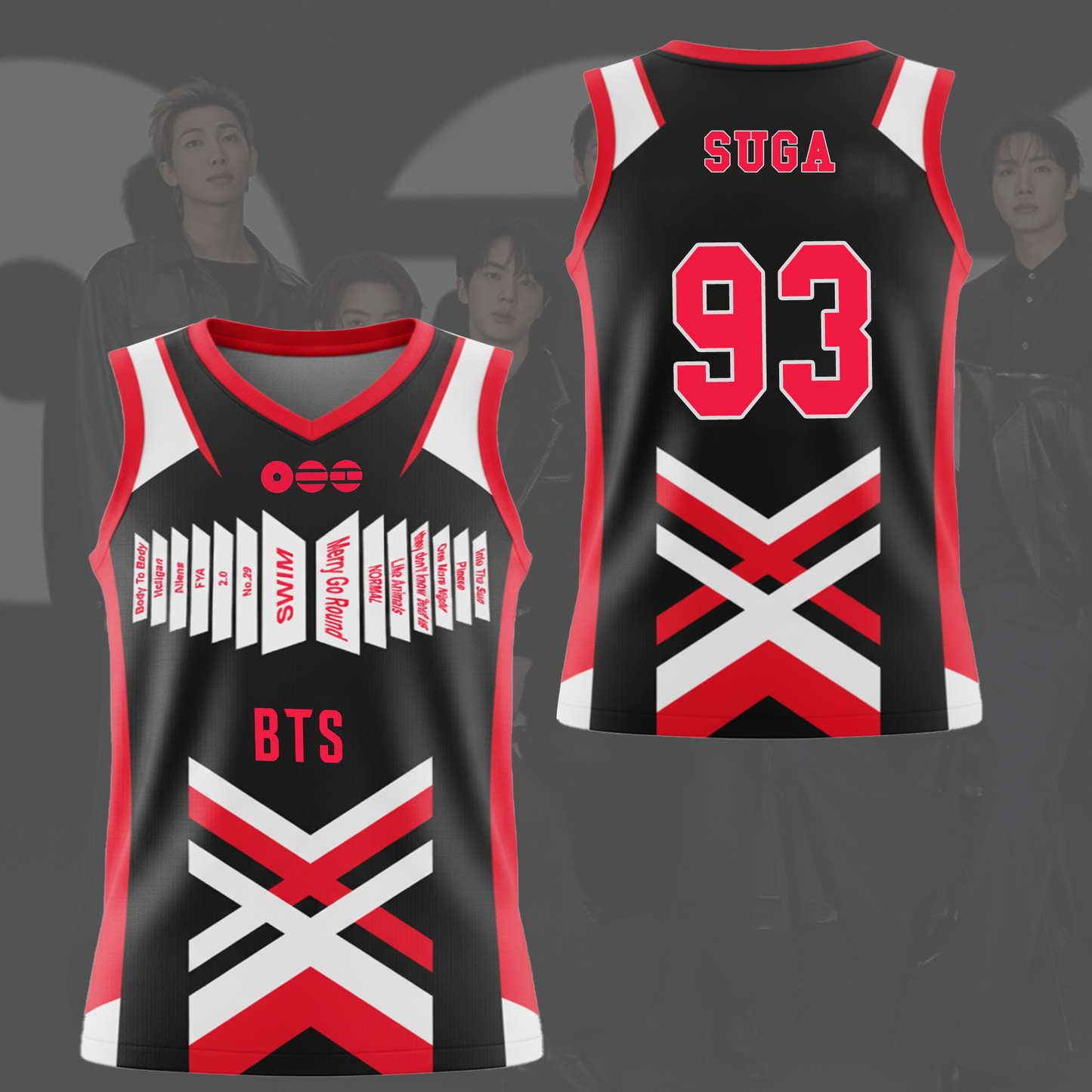 BTS Arirang Abum Tracklist Sleeveless Jersey Tank Top