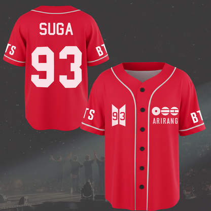 BTS World Tour Arirang Baseball Jersey – Wavestee BTS World Tour Arirang Baseball Jersey – Wavestee