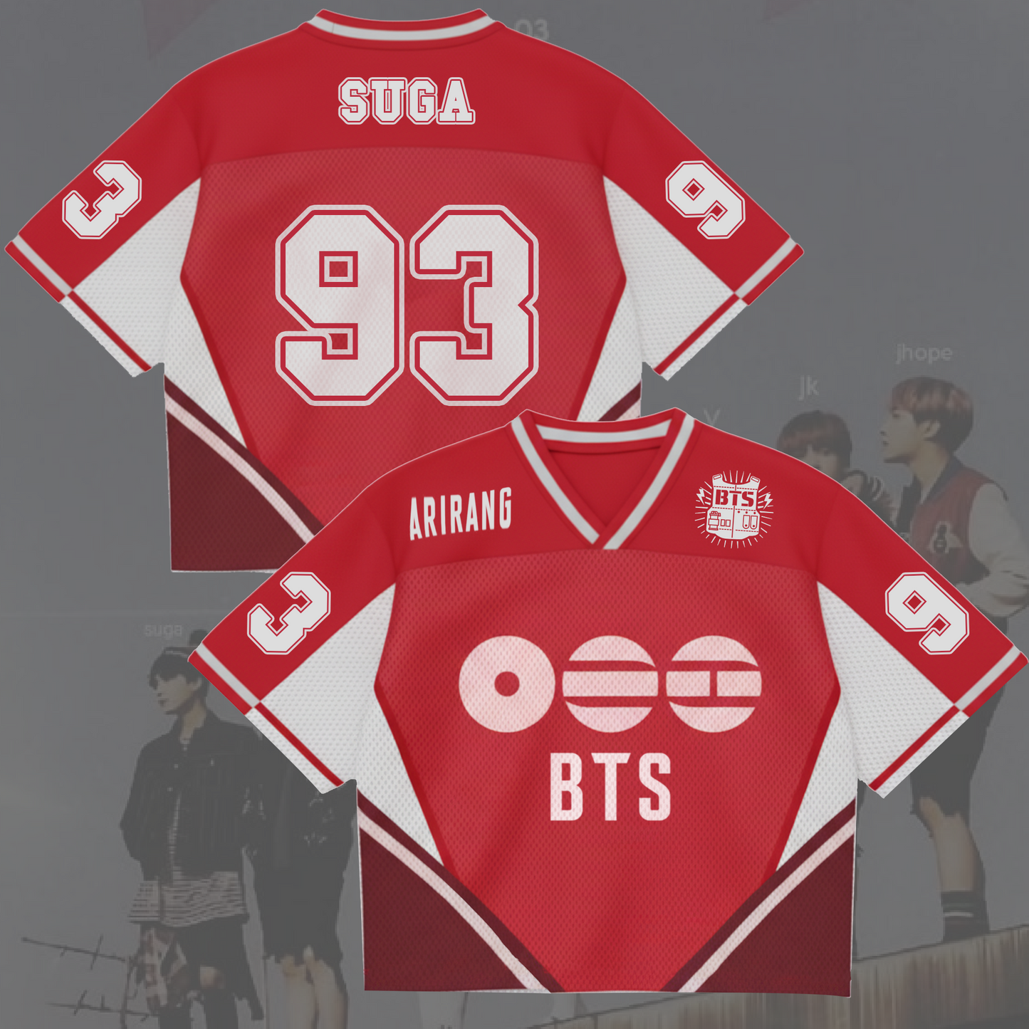 Historic 2026 BTS World Tour Mixed Mesh Jersey