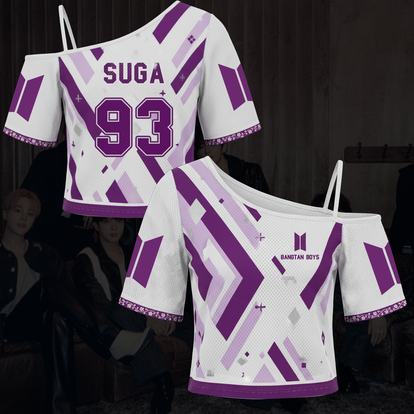 Borahae Bangtan Boys Come Back 2026 Tour Off Shoulder Mesh Gift For Fans