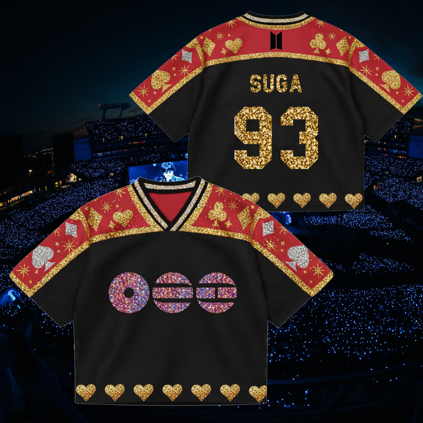 The City Las Vegas Arirang World Tour Mixed Mesh Jersey Gift For Fans