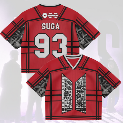 Floral Door BTS World Tour Mixed Mesh Jersey Gifts