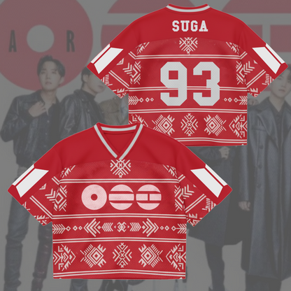 Traditional Arirang World Tour BTS Mixed Mesh Jersey