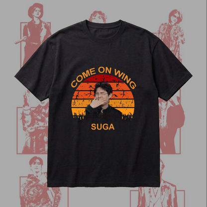 Vintage Bangtan BTS Hot Meme Come On Wing Shirt Gifts For Fan