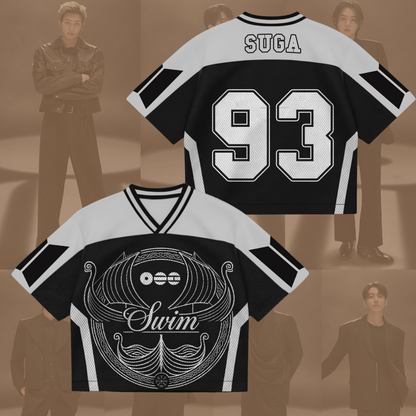 Swim BTS New Album Mixed Mesh Jersey Gifts For Army