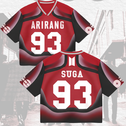 Heartfelt BTS 2026 World Tour Mixed Mesh Jersey Gifts