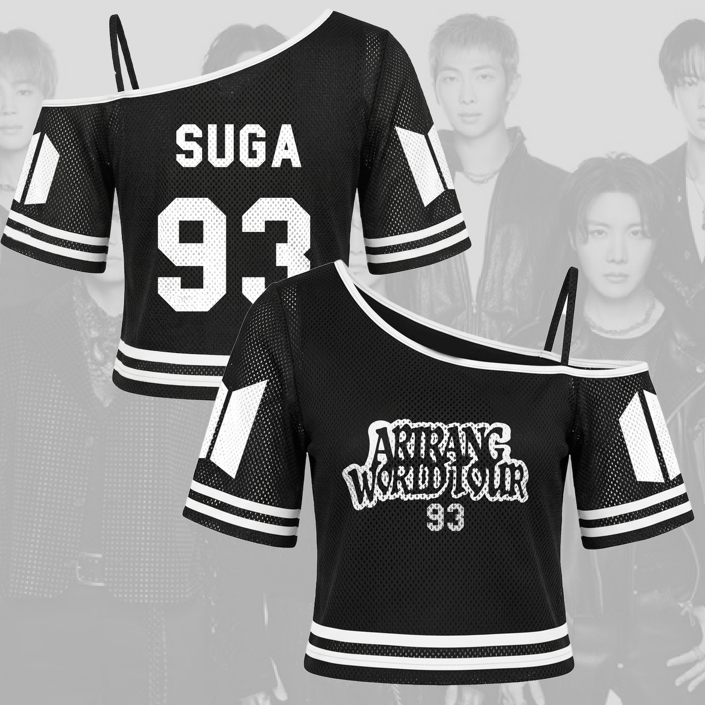 Bangtan Mature Girl Arirang World Tour Off Shoulder Mesh Gift For Army