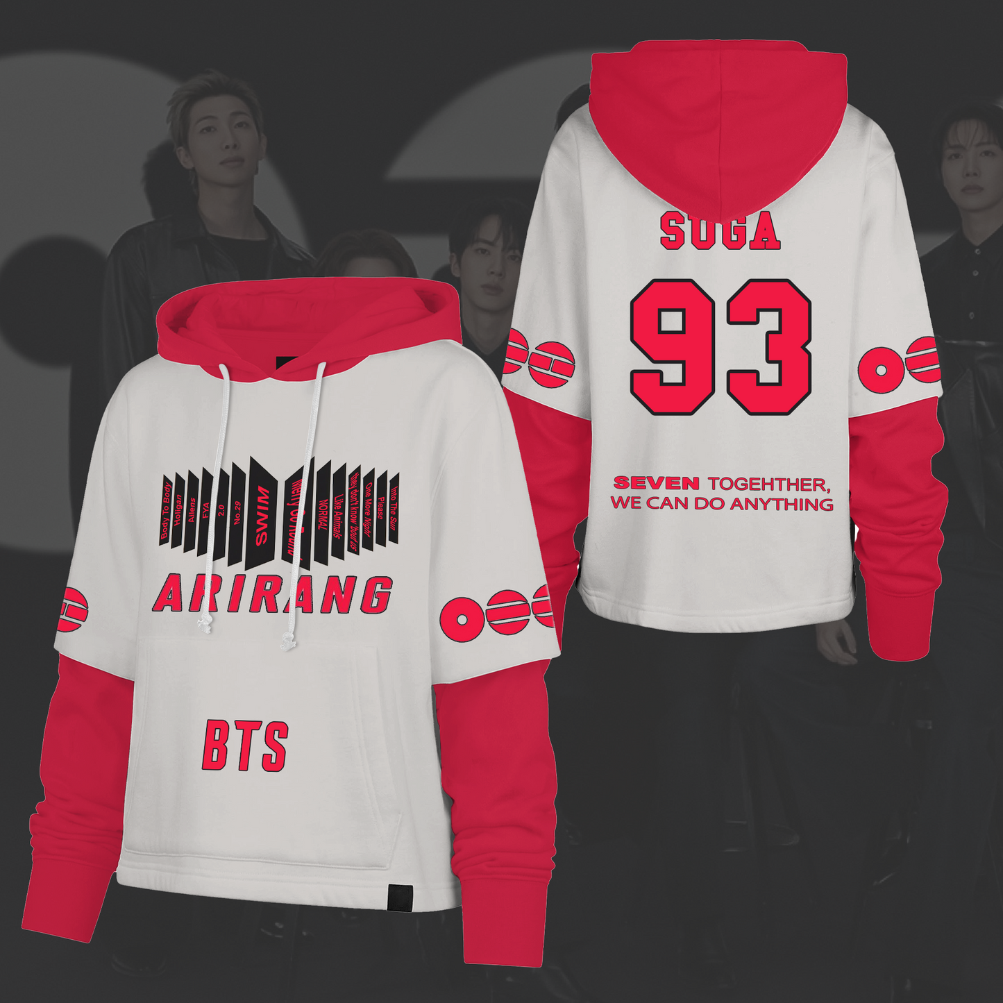 BTS Arirang Album Tracklist Shortstop Hoodie Gifts