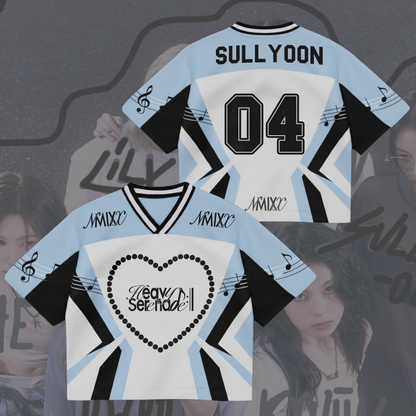 NMIXX Heavy Serenade Album Mixed Mesh Jersey Gift For Fans