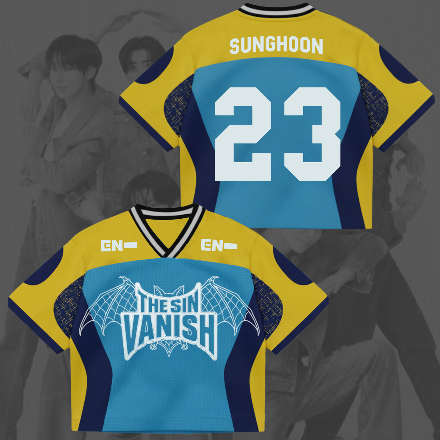 The Sin Vanish AfterLight  Enhypen Mixed Mesh Jersey