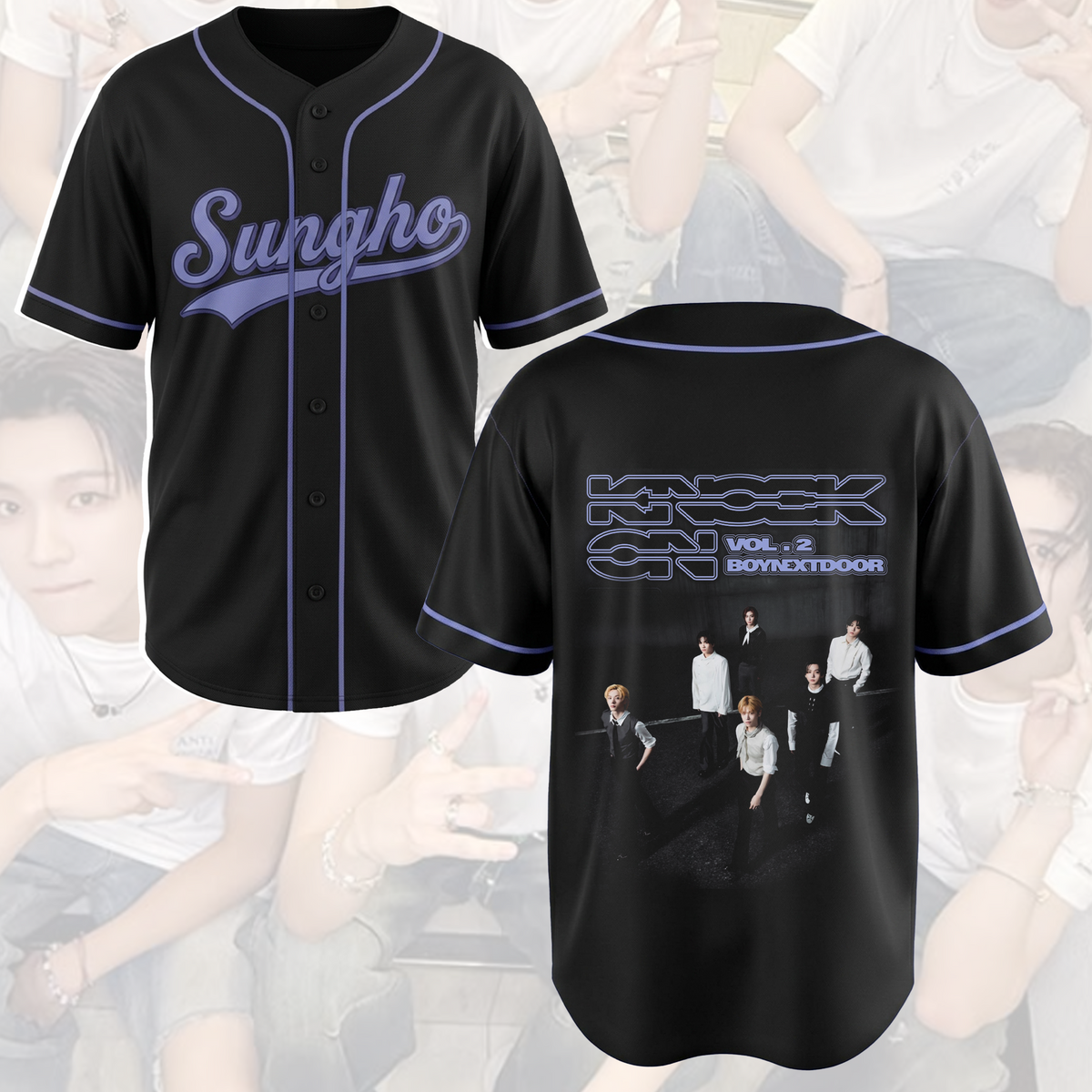 Boynextdoor Knock On Vol 2 World Tour Baseball Jersey Gift For Fans