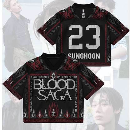 Untold Story Blood Saga Enhypen World Tour Mixed Mesh Jersey