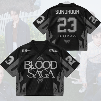 Midnight Blood Saga Enhypen World Tour Mixed Mesh Jersey Gift For Fans