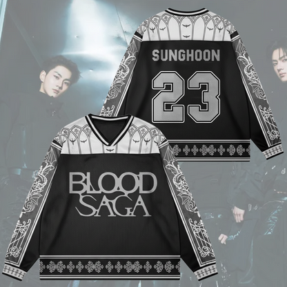 The Vanishing Sin Blood Saga Enhypen World Tour Mesh Splicing Long Sleeve