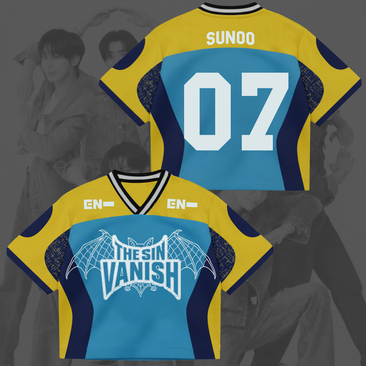 The Sin Vanish AfterLight  Enhypen Mixed Mesh Jersey