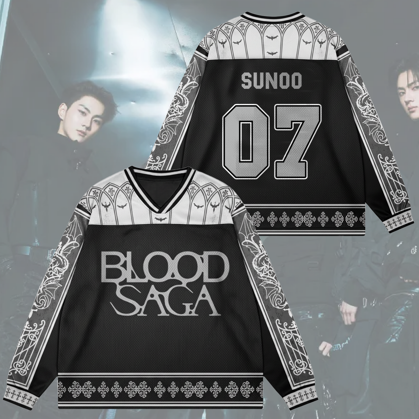 The Vanishing Sin Blood Saga Enhypen World Tour Mesh Splicing Long Sleeve