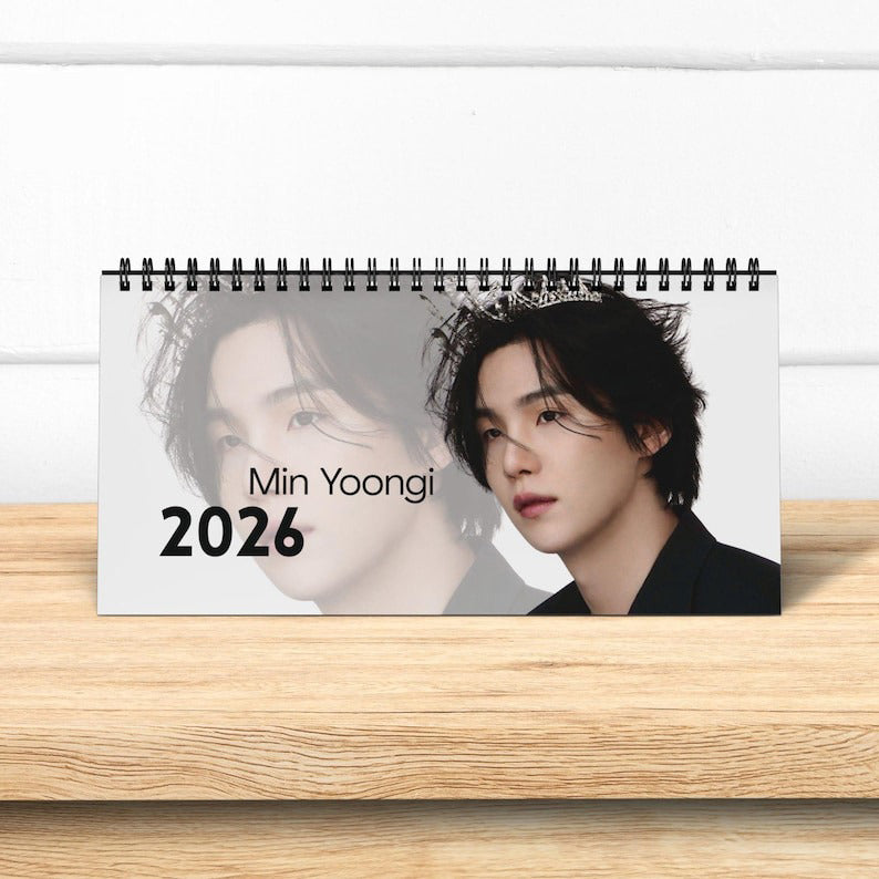 WAVESTEEᵀᴹ BTS Suga 2026 Desktop Calendar