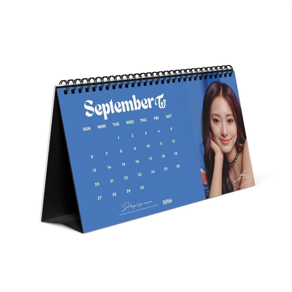 WAVESTEEᵀᴹ Twice 2026 Desk Calendar