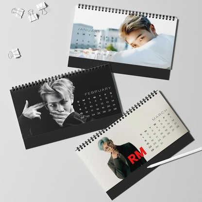 BTS RM 2026 Desktop Calendar