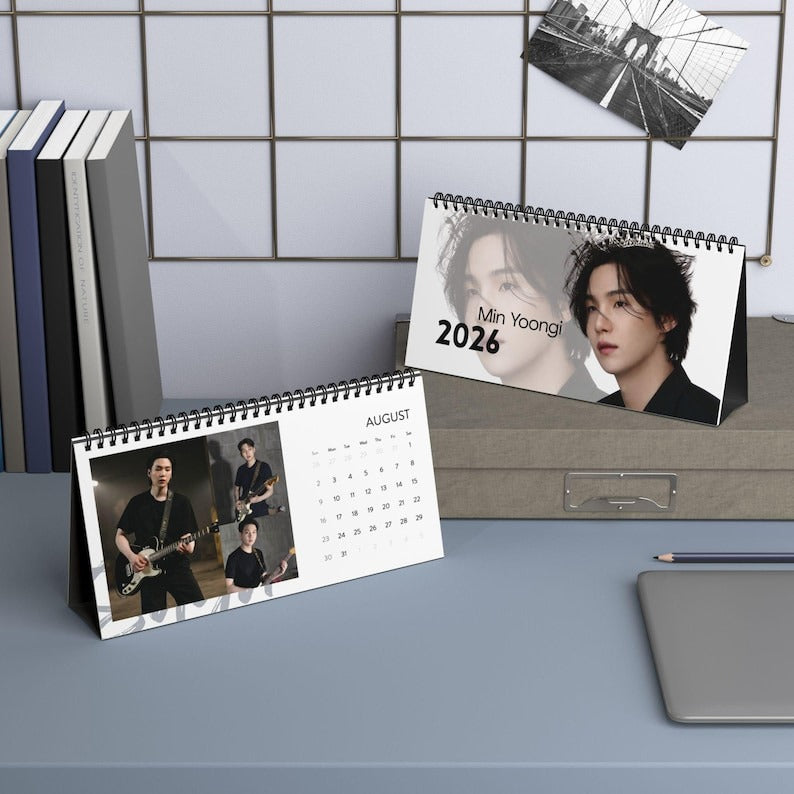 WAVESTEEᵀᴹ BTS Suga 2026 Desktop Calendar