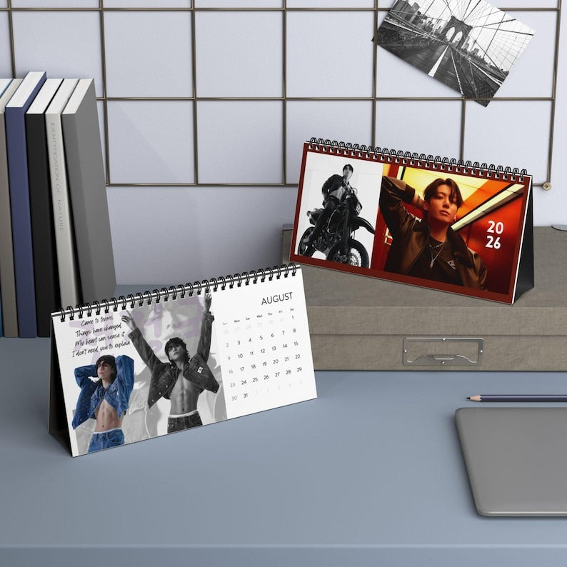 WAVESTEEᵀᴹ Jungkook Jeans 2026 Desktop Calendar