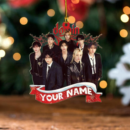 Personalized Stray Kids DominATE Ornament, Stray Kids Merch, Custom Ornament Kpop Acrylic Ornament