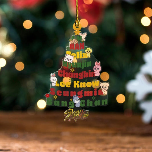 Stray Kids Skzoo Ornament, Skzoo Crhistmas Tree Ornament Acrylic Ornament