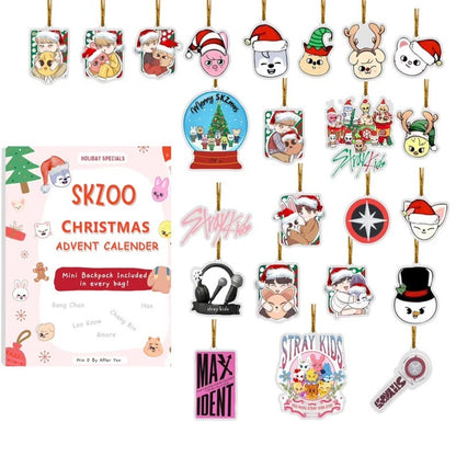 Stray Kids Holiday Advent Calendar 2025, Kpop Christmas Countdown Gift Box, 24 Days of Surprises for Fans