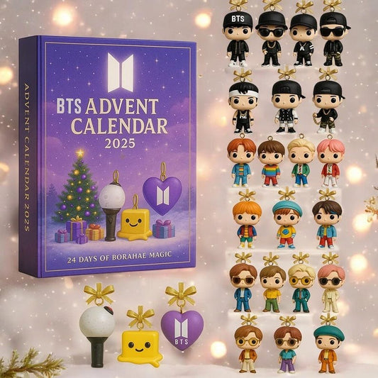 BTS Kpop Advent Calendar 2025, 24 Days Of Borahae Magic Anniversary, Christmas Advent Daily Gift