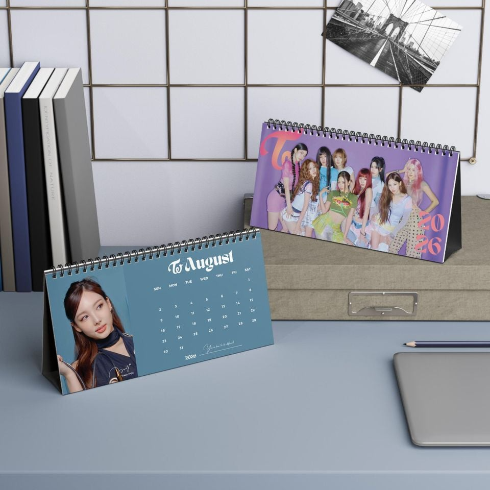 WAVESTEEᵀᴹ Twice 2026 Desk Calendar