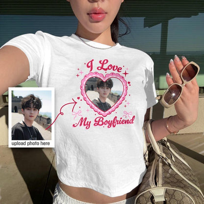 Custom Kpop Idol Baby Tee, Coquette Fan Shirt Gift for Her