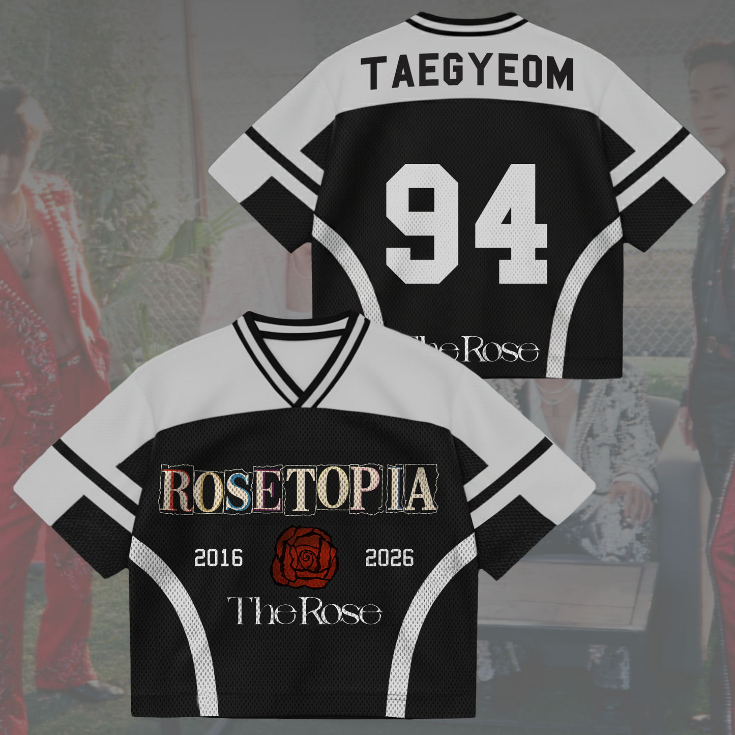 Night Ignite The Rose World Tour Rosetopia Mixed Mesh Jersey