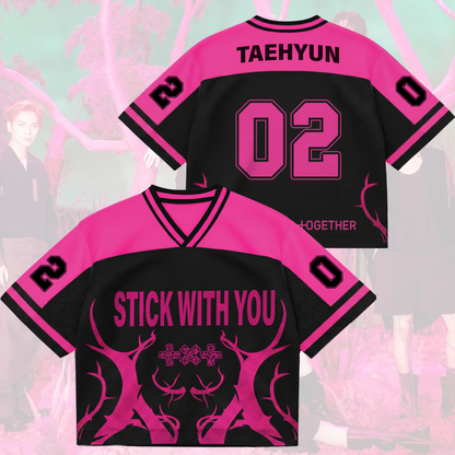 Thorn Tree Stick With You TXT Mixed Mesh Jersey