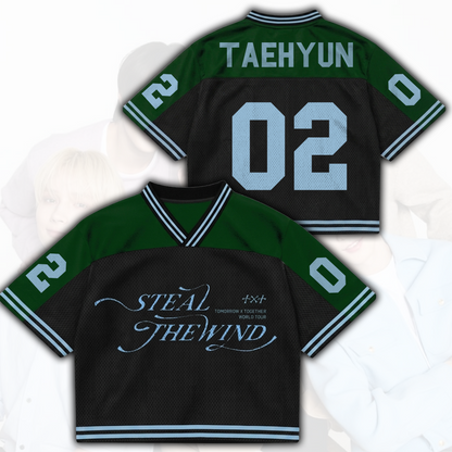 Sporty TXT Steal The Wind Concert Mixed Mesh Jersey Gift For Fans