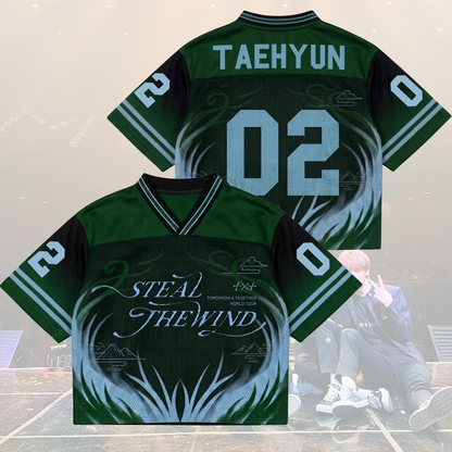 Epic TXT Steal The Wind World Tour Mixed Mesh Jersey Gift For Fans