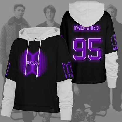 WAVESTEEᵀᴹ Bangtan Boys Back Home Army Shortstop Hoodie