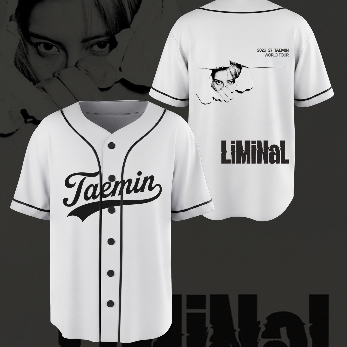 Taemin LiminaL World Tour Baseball Jersey Gift For Fans