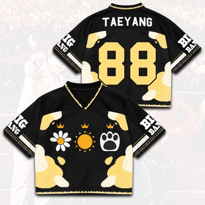 Legendary BIGBANG Crown Icons Concert Tour Mixed Mesh Jersey Fan Gifts